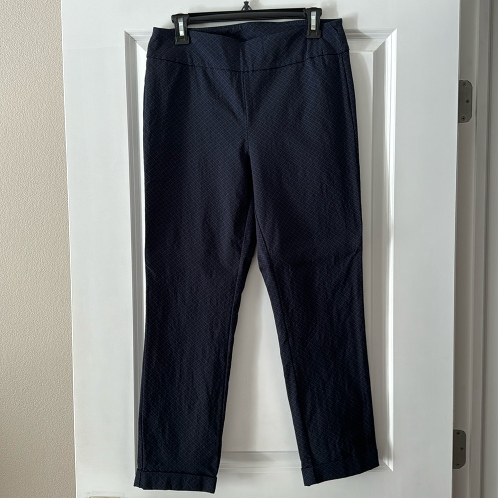 Tribal cuffed cropped pants